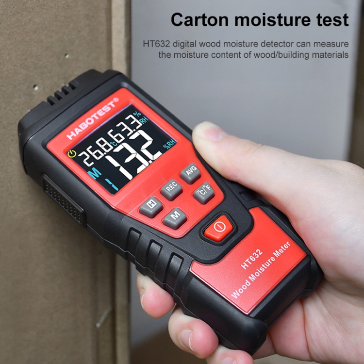 HABOTEST HT632 détecteur d'humidité du bois à affichage numérique