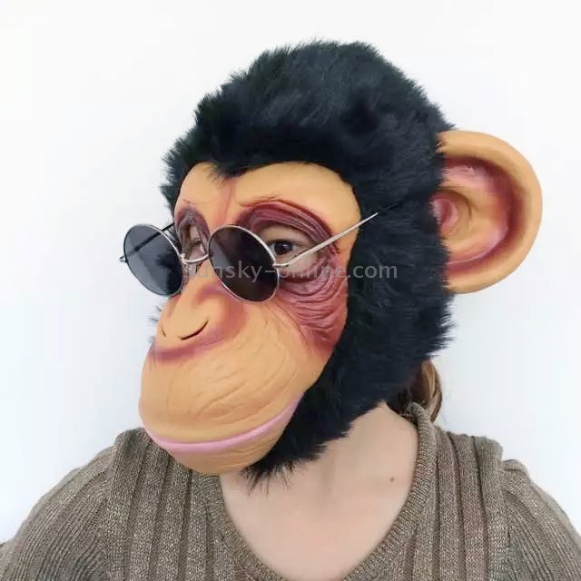 Popular Lovely Halloween Mask Masquerade Emulsion Gorilla Mask for Men and  Women