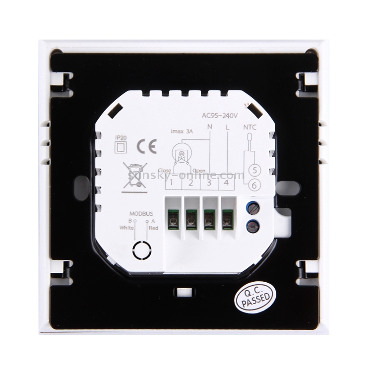 Termostato de batería Beca WiFi BHT-8000RF-VA-GAW