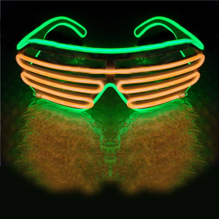 Occhiali a LED Giocattoli classici per feste luminose per DJ Party Mask  Costumi Puntelli Guanti (bagliore rosso)