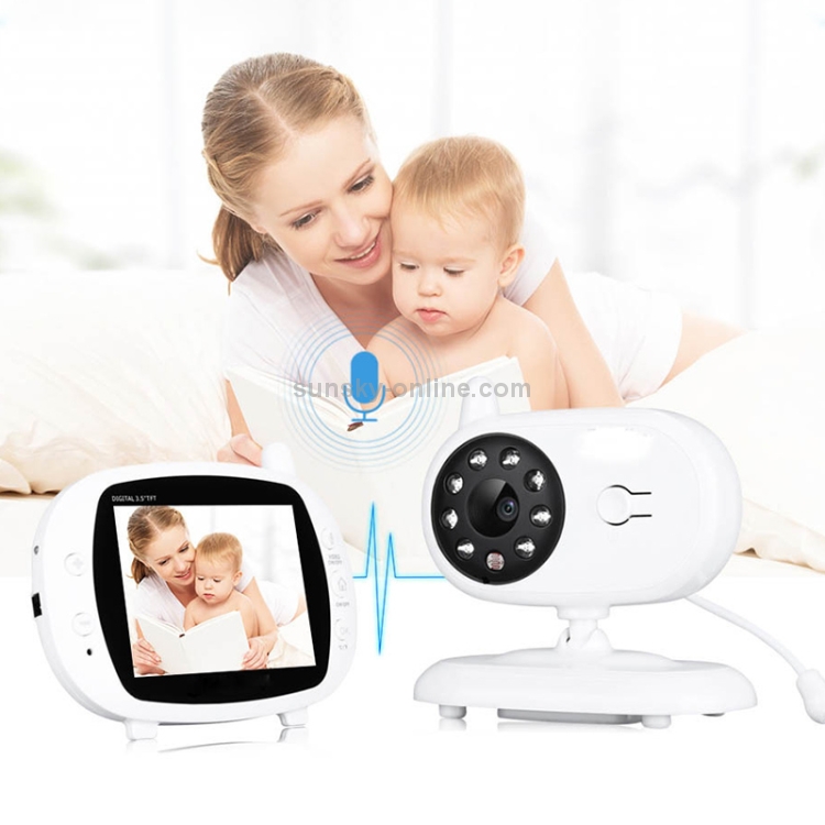 VB608 Cámara de vigilancia de intercomunicador de visión nocturna LED IR  con monitor de bebé de