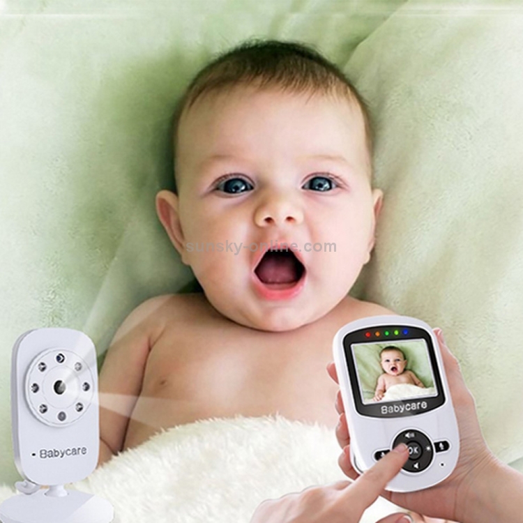 BM-SM24 2.4 pulgadas LCD 2.4GHz Cámara de vigilancia inalámbrica Monitor de bebé con visión nocturna LED de 8 IR, conversación de voz bidireccional (blanco) - 11
