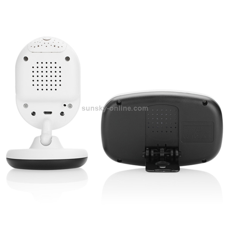 BM-SP820 2.4 pulgadas LCD 2.4GHz Cámara de vigilancia inalámbrica Monitor de bebé con visión nocturna LED de 7 infrarrojos, conversación de voz bidireccional (blanco) - 2