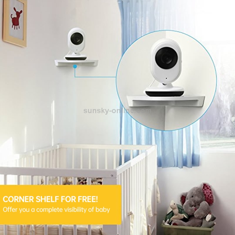 BM-SP820 2.4 pulgadas LCD 2.4GHz Cámara de vigilancia inalámbrica Monitor de bebé con visión nocturna LED de 7 infrarrojos, conversación de voz bidireccional (blanco) - 9