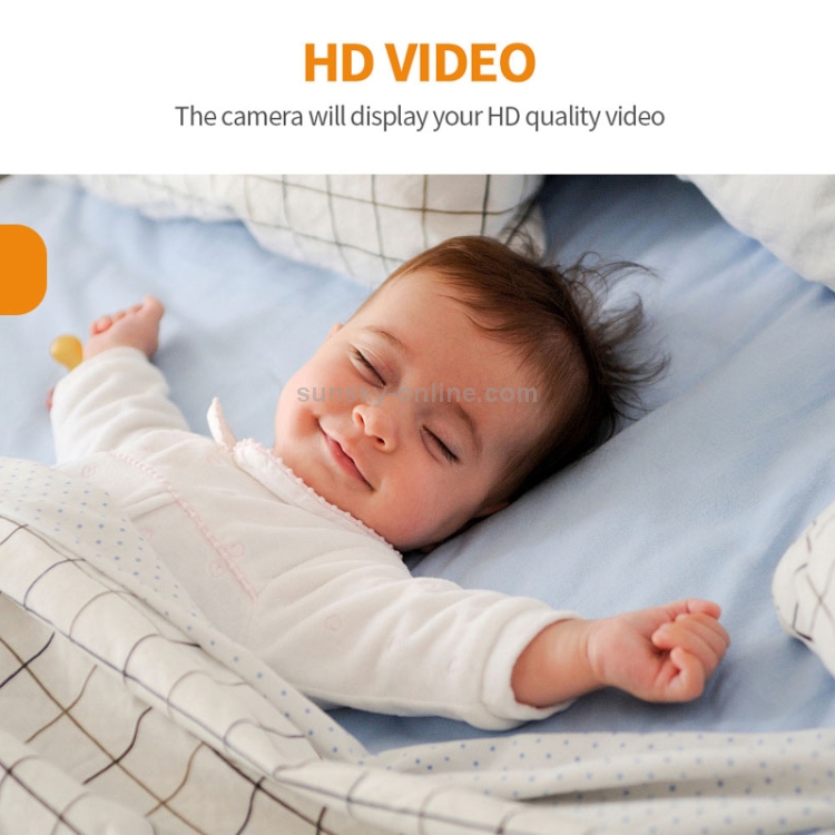 VB605 2.4 pulgadas LCD 2.4GHz Cámara de vigilancia inalámbrica Monitor de bebé, Soporte de conversación bidireccional, Visión nocturna (Blanco) - 5