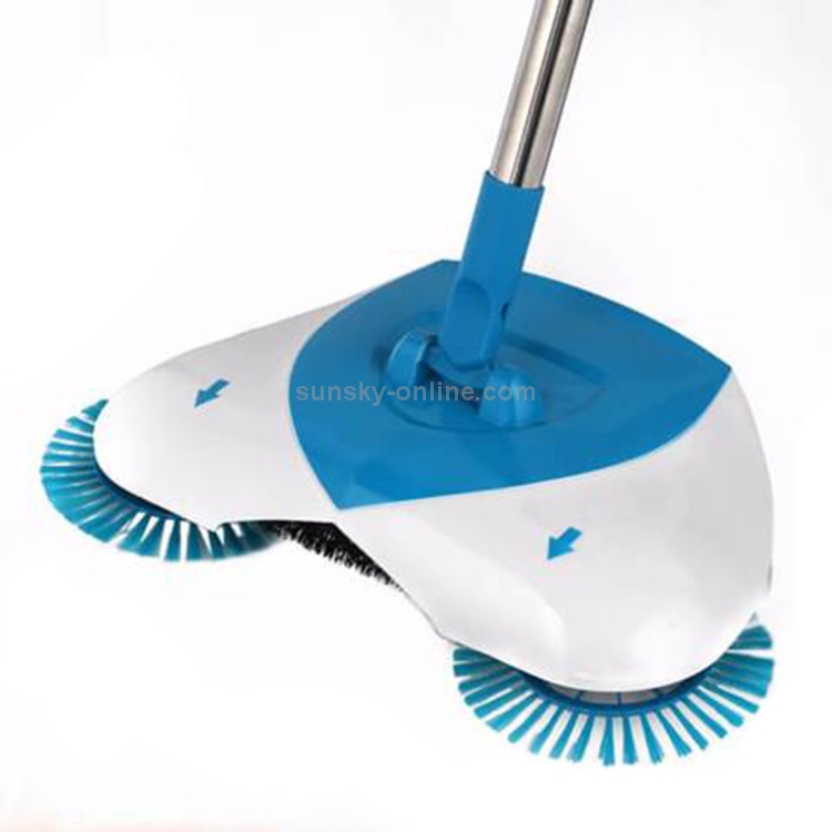 SUNSKY - Hurricane Spin Broom Barrido doméstico sin electricidad Aspiradora  Barredora manual automática (Azul)