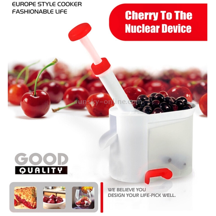 Herramienta de cocina de alta calidad Cherry Corer Pits Fruit Core Stoner Remover Puncher