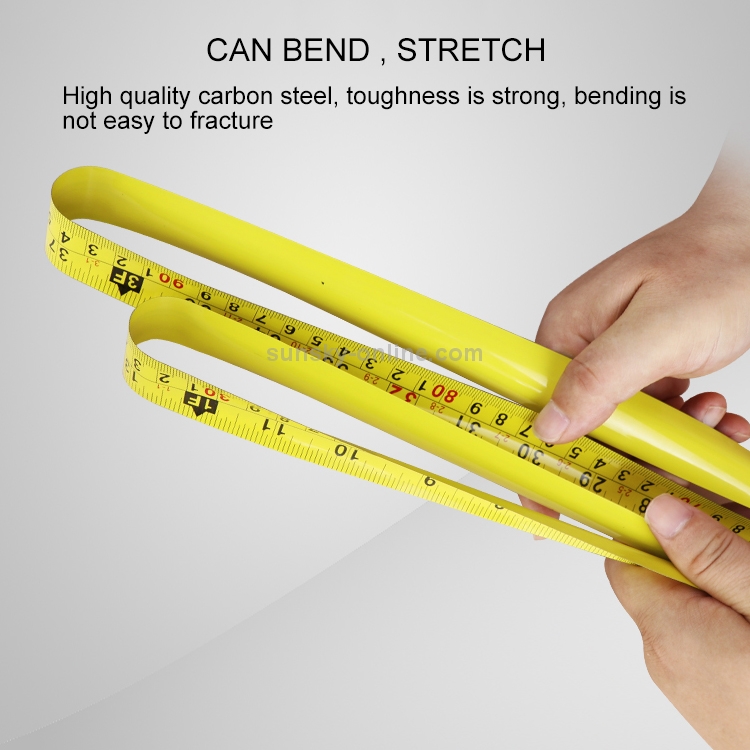2 chiếc thước đo cầm tay băng dính đo có thể thu lại đôi bằng thép không gỉ  Mặt thước dây chống nước 7.5m/25ft cho gia đình thước đo chống nước băng