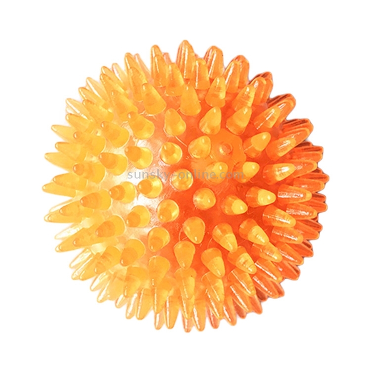 Pet Sounding Toy Hedgehog Ball Golden Retriever Molar Bit Bit Tooth Toy para mascotas grandes, medio, diámetro: 9 cm, entrega de color aleatorio - 2