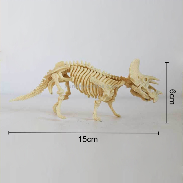 8'' Triceratops Assembling Skeleton Model Archaeology Excavate Dinosaur Egg 
