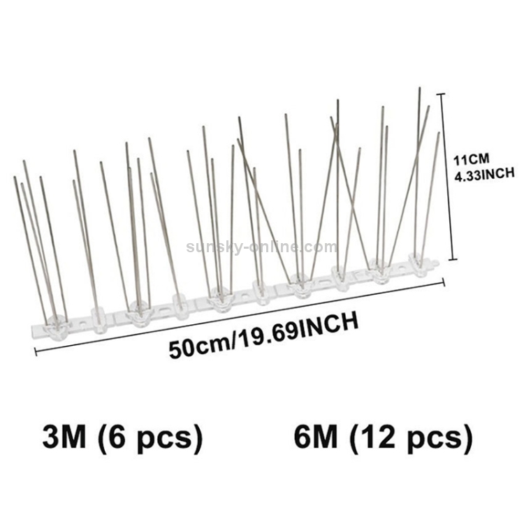 5 pezzi / set repeller per uccelli 50 cm chiodi in acciaio inox punte per  uccelli SK411