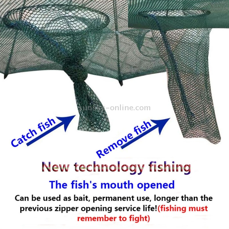 Generic 4-20 Holes Automatic Fishing Net Nylon Foldable Catch Fish For  Fishes Shrimp Minnows Crab Cast Mesh Fishing Net