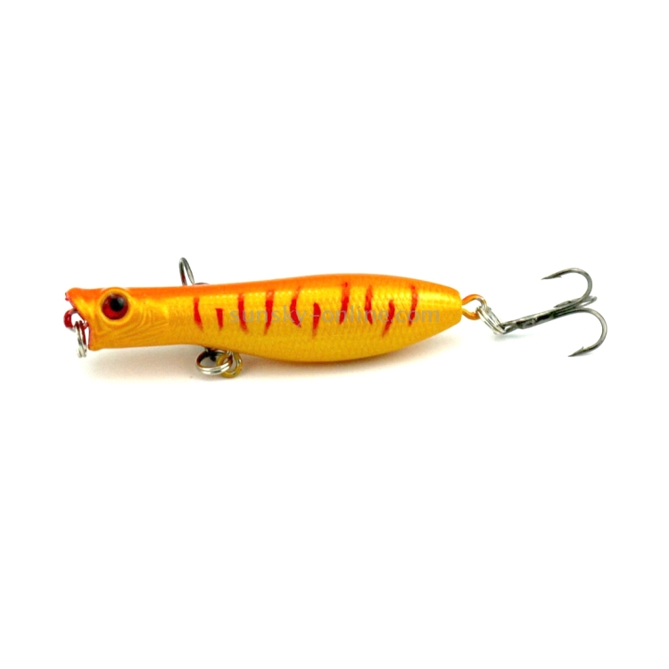 HENGJIA Señuelos de pesca artificiales Popper Bionic Fishing Bait con anzuelos, Longitud: 6 cm, Entrega de color aleatorio - 5