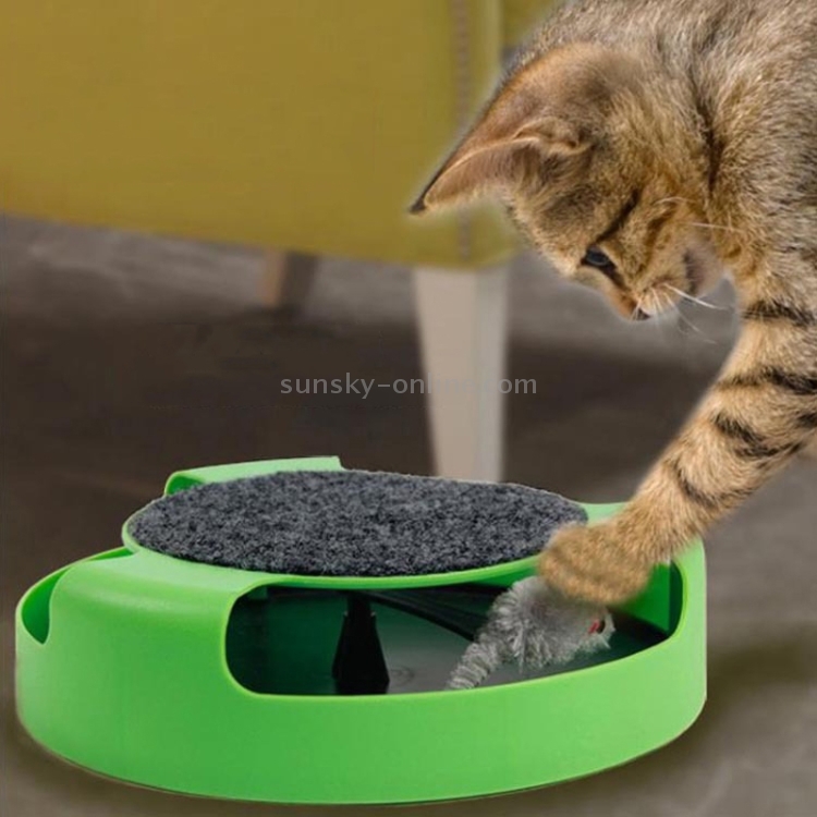 Suministros para mascotas Gato Plástico Atrapa el ratón Tocadiscos interactivo Juguetes para mascotas - 5