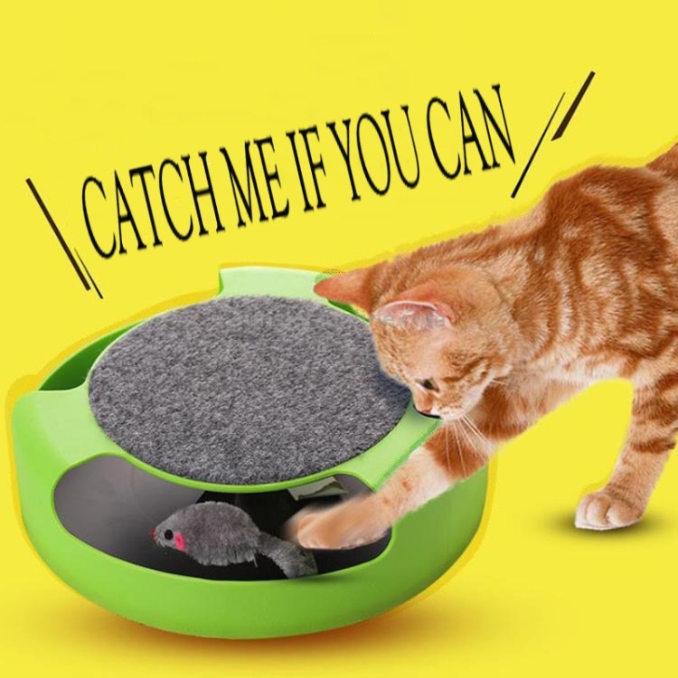 Suministros para mascotas Gato Plástico Atrapa el ratón Tocadiscos interactivo Juguetes para mascotas - 6