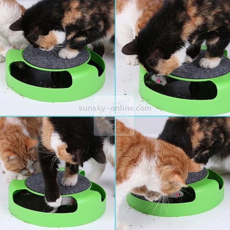Suministros para mascotas Gato Plástico Atrapa el ratón Tocadiscos interactivo Juguetes para mascotas - 7