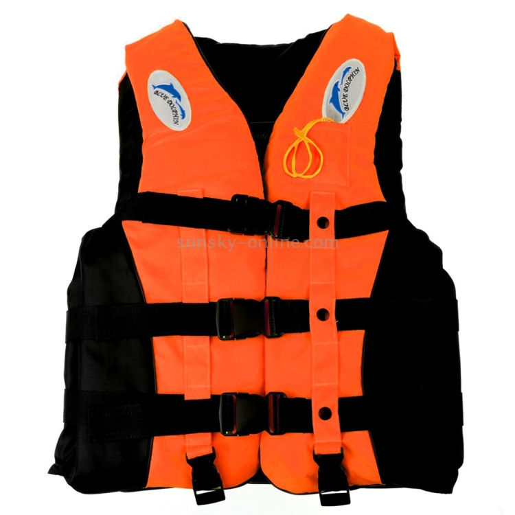 Drifting Swimming Fishing Life Jackets with Whistle for Children,Size:  M(Orange)