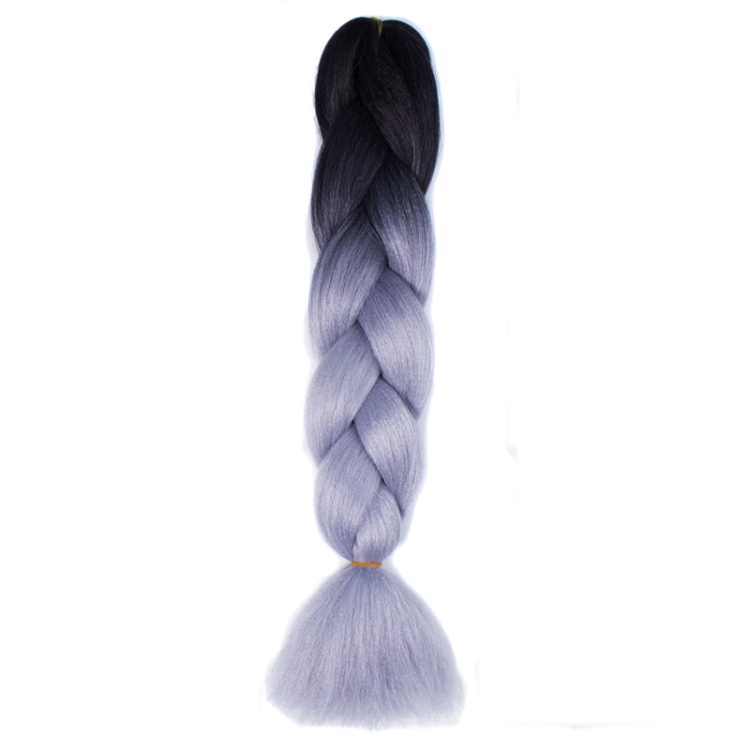 Fashion Color Gradient Individual Braid Wigs Chemical Fiber Big