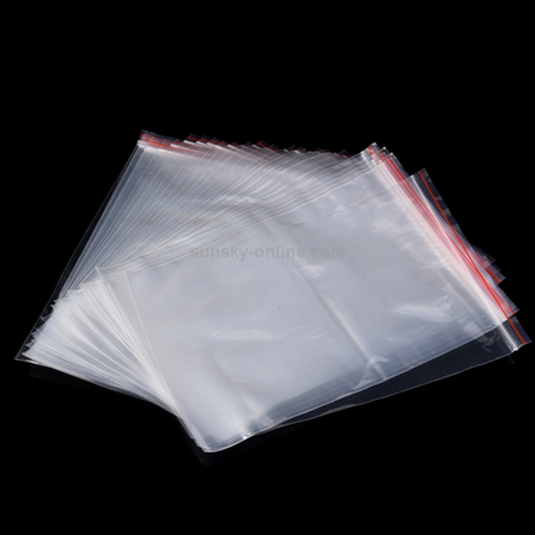 1000 PCS cm x cm PE auto-scellant clair Zip Lock sac d