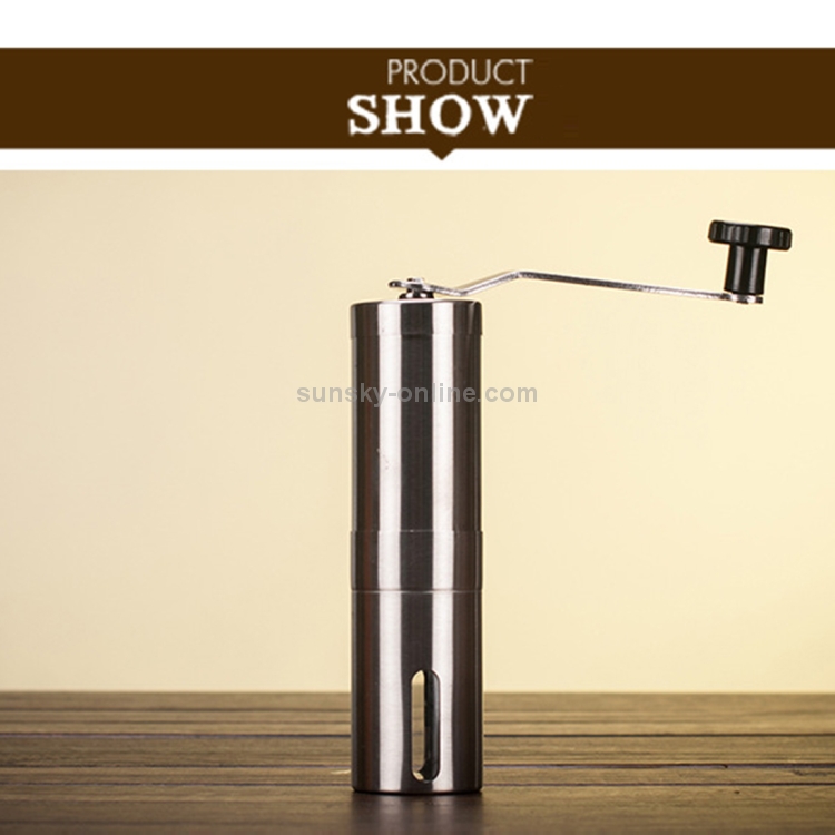 Portable Conical Burr Mill Manual Stainless Steel Hand Crank Coffee ...