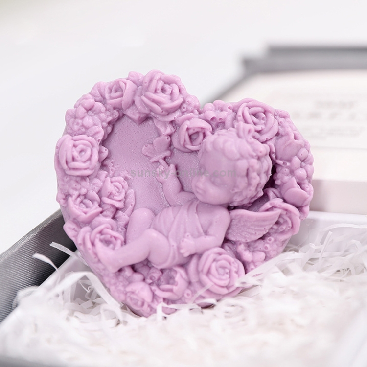 Regalo creativo di San Valentino Regalo Sapone Fiore Rosa Confezione regalo  Souvenir (Viola)