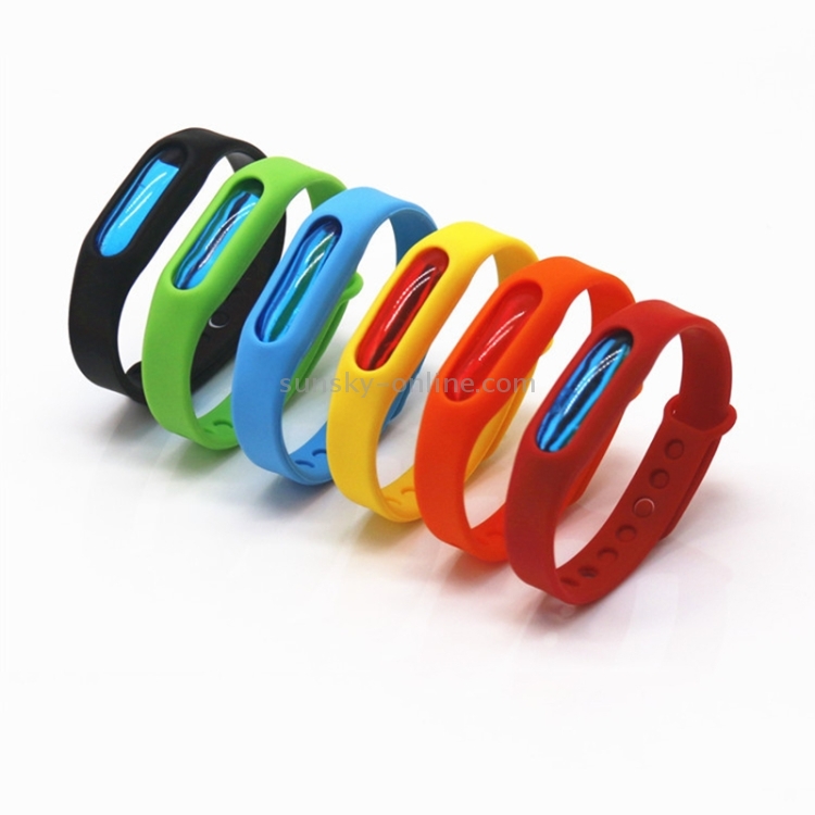5 PCS Anti-mosquito Silicone Repellent Bracelet Buckle Wristband Bugs Away, Suitable for Children and Adults, Length:23cm, Random Color Delivery - 1