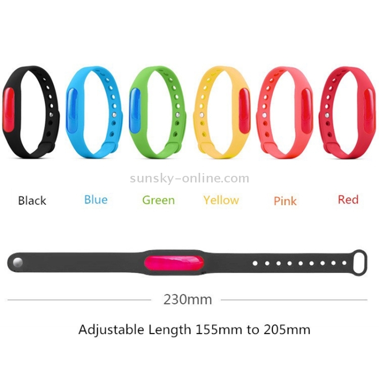 5 PCS Anti-mosquito Silicone Repellent Bracelet Buckle Wristband Bugs Away, Suitable for Children and Adults, Length:23cm, Random Color Delivery - 3