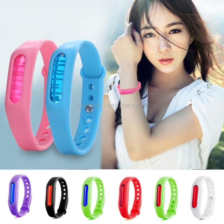 5 PCS Anti-mosquito Silicone Repellent Bracelet Buckle Wristband Bugs Away, Suitable for Children and Adults, Length:23cm, Random Color Delivery - 6