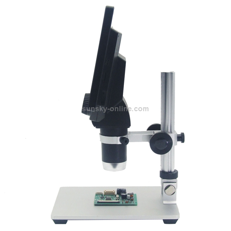 Microscopio electrónico portátil del soporte de escritorio de la pantalla LCD 1200X de G1200 7 pulgadas, enchufe del Reino Unido - 2