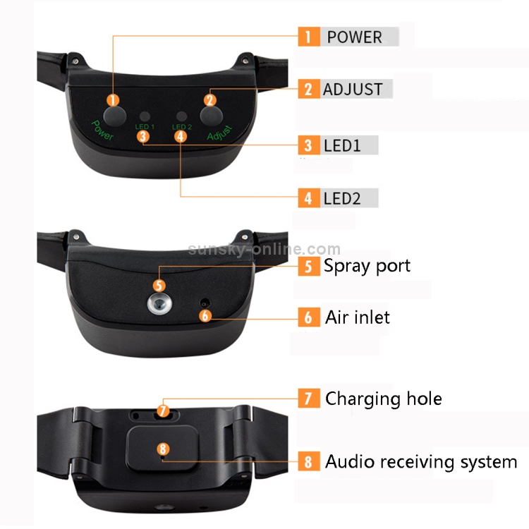 WELLTURN T400 Rechargeable Waterproof Pet Dog Automatic Spray Training