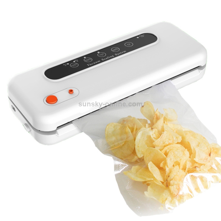 Household Commercial Food Vacuum Plastic Packaging Machine Sealer Closer  Machine, UK Plug(White)