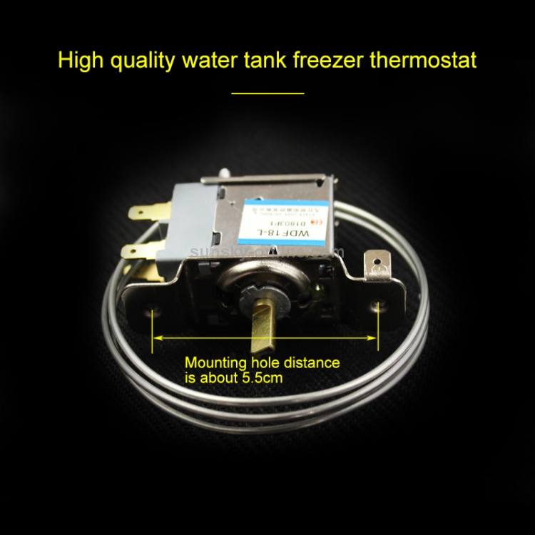 Mini Fridge Thermostat, 3 Pin Screw Mount Universal WDF-18 Refrigerator  Thermostat 250V Compatible with 110V 4(6) A 50/60Hz Three Quality