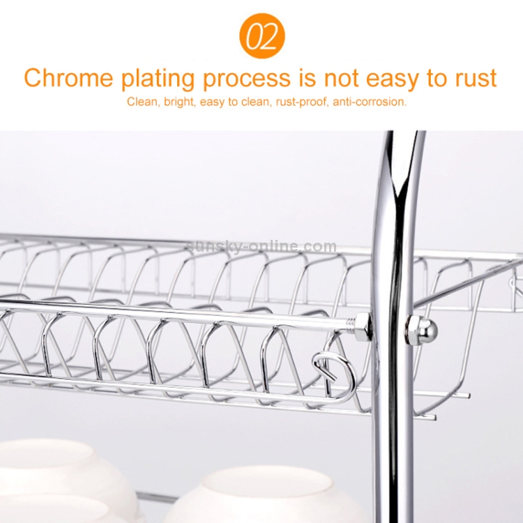 Multi-function Kitchen Stainless Steel Three Layers Flower Shape Steel  Sheet Rack Hanging Bowl Dish Holder