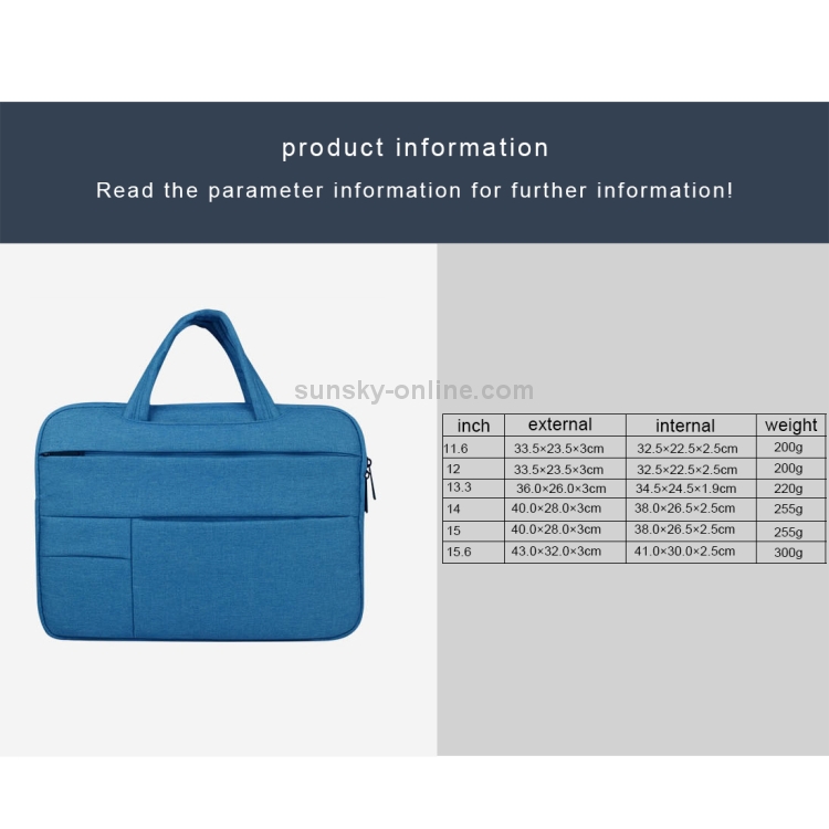 Sacoche de tablette pour ordinateur portable à poignée souple