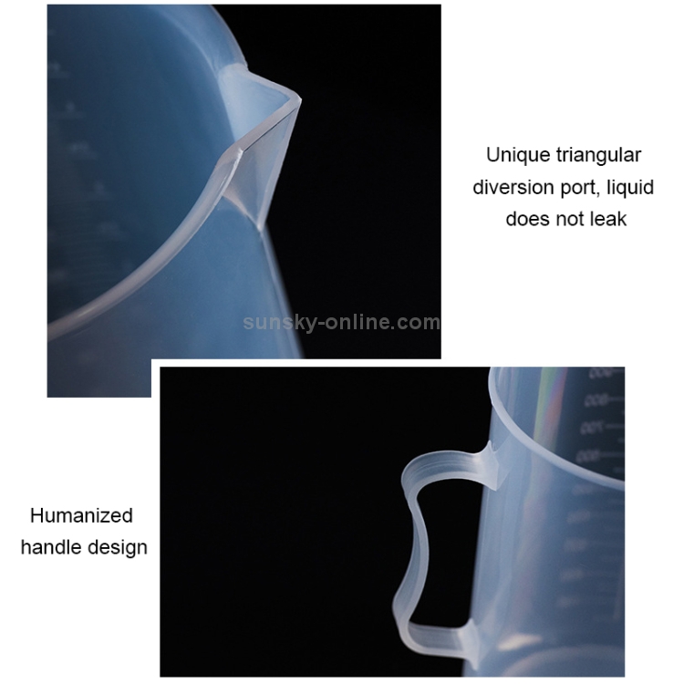 500ml Transparent Plastique Gobelet Liquid Pichet Mesure Tasse Avec Poignée
