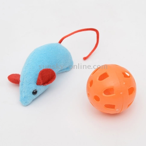 Cat Funny Cat Toy Mouse Stick con campanas agarrando los juguetes de gato de cazador de ratones interactivos - 3