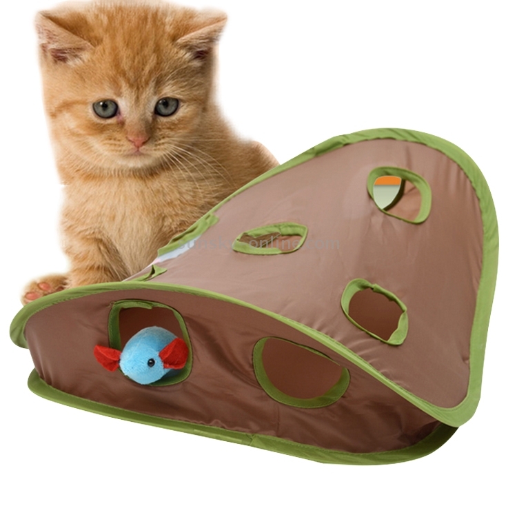Cat Funny Cat Toy Mouse Stick con campanas agarrando los juguetes de gato de cazador de ratones interactivos - 5