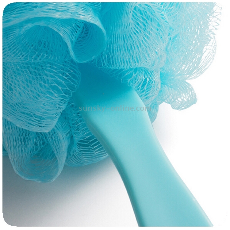 Exquisite Random Color Delivery,Long Handle Hanging Type Flower Bath Ball Bath Tubs Cool Ball Body Cleaning Mesh Shower Bath Brush Convenient 