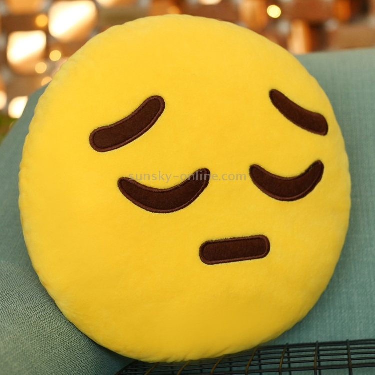 Frustrated Face Creative Emoji Throw Pillow Back Pillow Size About