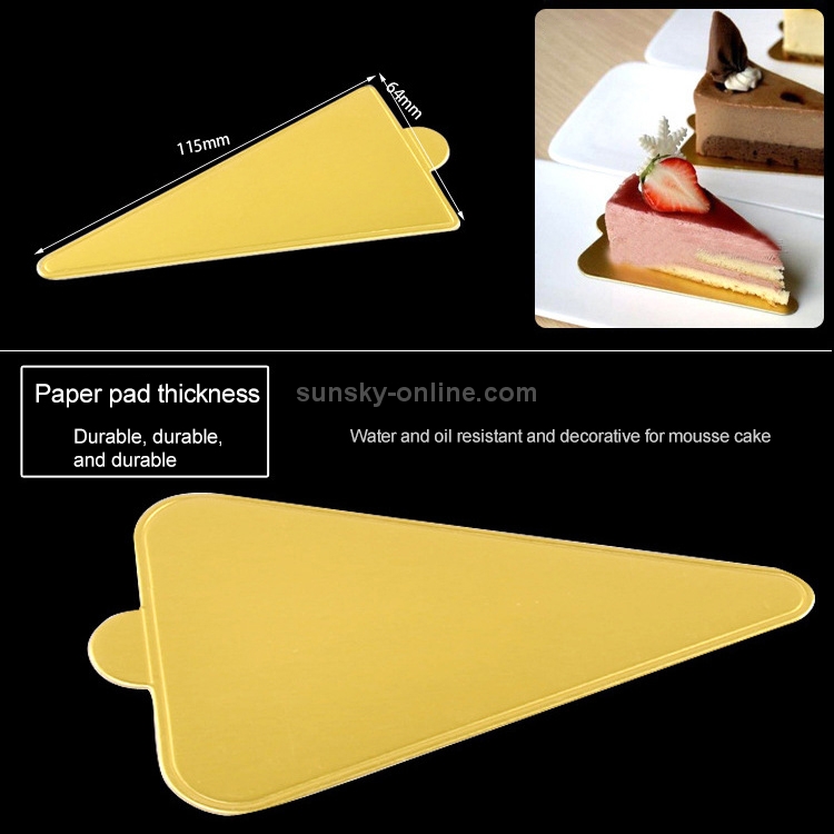 Planches à gâteaux en carton Triangle Mousse Planche à gâteaux En