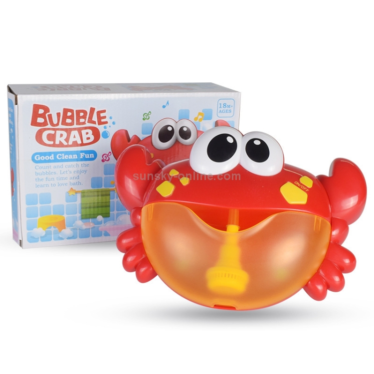 bubble crab bath toy