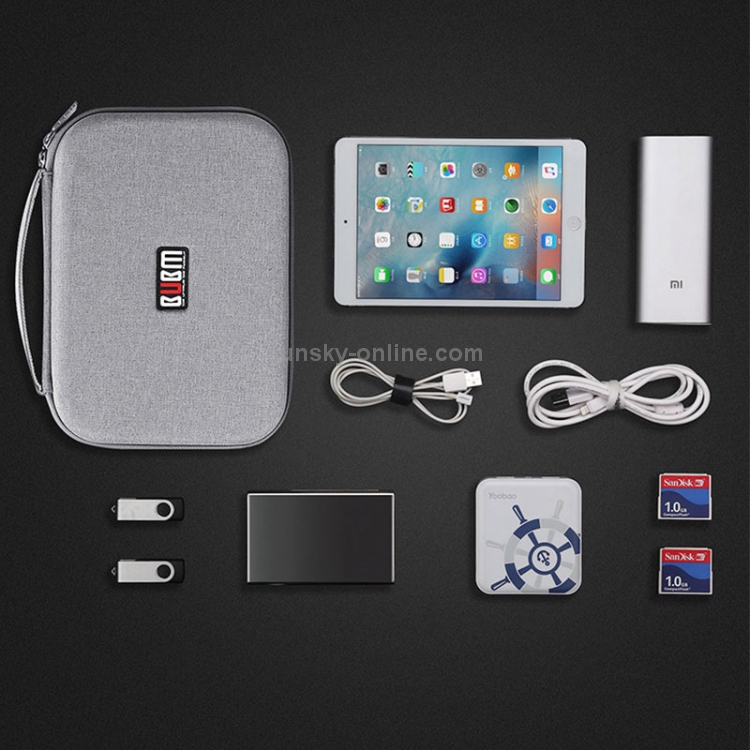 BUBM Multi-function Headphone Charger Data Cable Digital Storage Bag, Size:25x20x8cm(Black) BUBM Multi-function Headphone Charger Data Cable Digital Storage Bag, Size:25x20x8cm(Black)