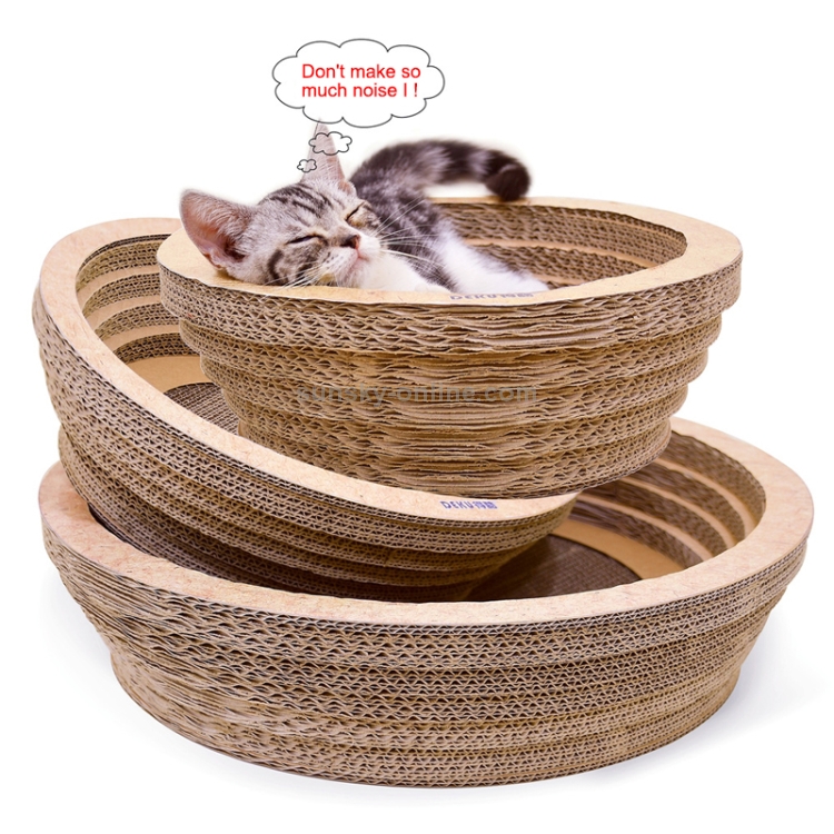 cat scratching bowl