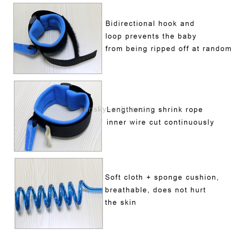 Safety Harness Leash Anti Lost Wrist Link Traction Rope For Baby Kids Children 