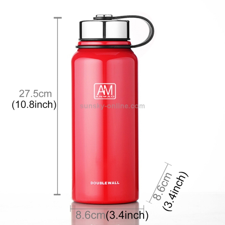 1100ml Portable Outdoor Sport Vacuum Flask Double Stainless Steel