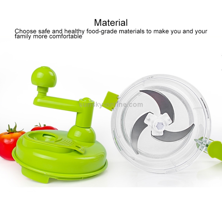 A138 Multi-function Household Manual Vegetable Cutting Machine (Green)