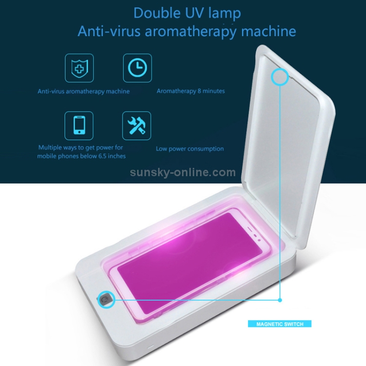 Sterilisateur Desinfectant UV blanc pour Smartphone – les