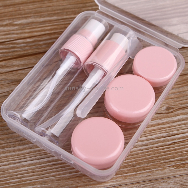 Kit di flaconi per cosmetici da viaggio (rosa)