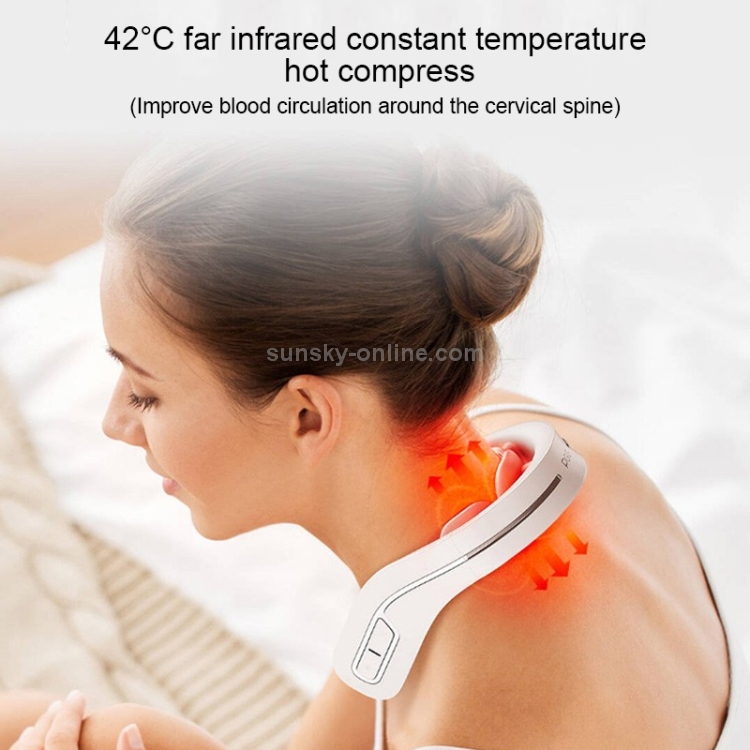 XIAOMI Jeeback G2 Cervical Spine Massager Mijia APP Control 42 Degree Hot  Compress Neck Pain Relief Wireless Back Neck Massager