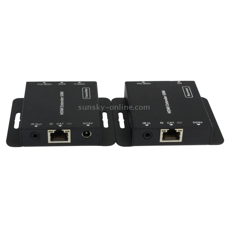 HDMI Extender Over Single UTP CAT6 Cable, Support Dual IR Control, Transmission Distance 50m